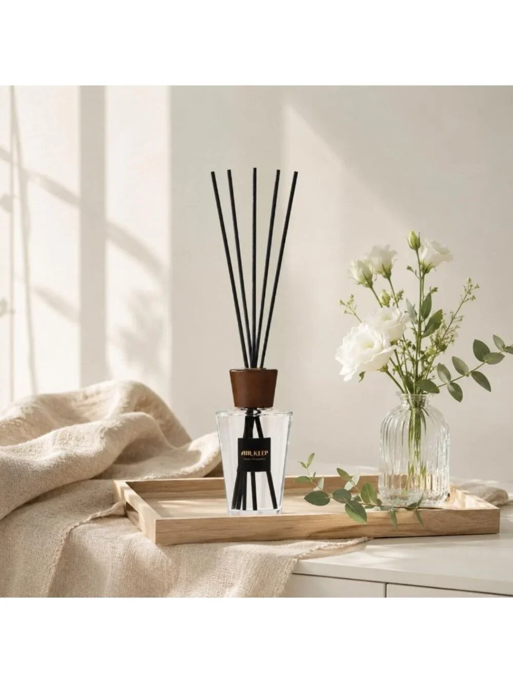 Lavender Eucalyptus Reed Diffuser for Home - Aromatherapy, 5.1 fl oz (150 ml)